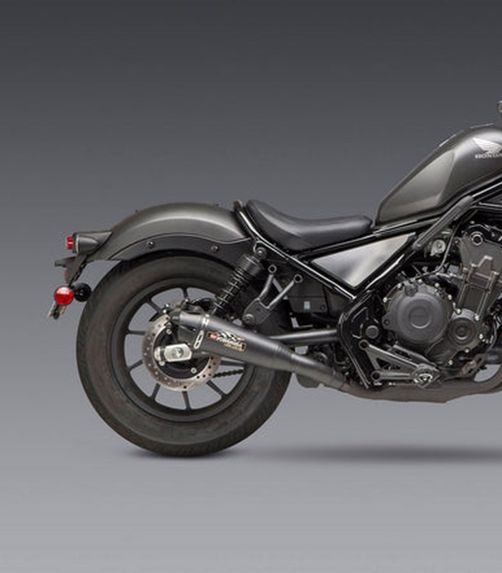 Auspuff Yoshimura R-34 Stahl mit Carbon-Endkappe für Honda CMX 500 Rebel (17-21) 12570bt810