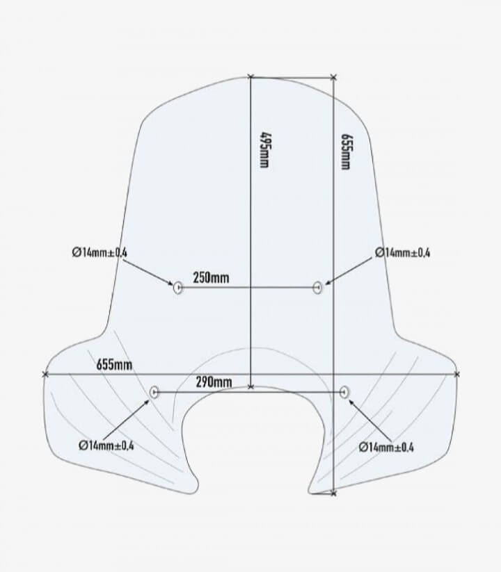 Parabrisas Transparente Givi 6109A para Kymco Like 125/150