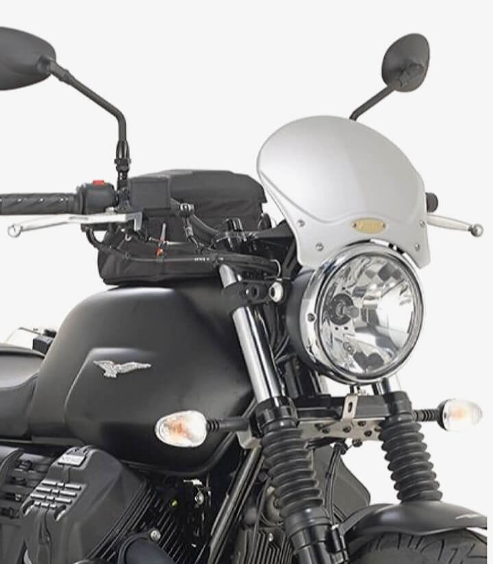 Windschild Grau Givi 100AL für Honda Rebel 500, Yamaha XSR700/900 und Modelle von Benelli, Moto Guzzi und Triumph