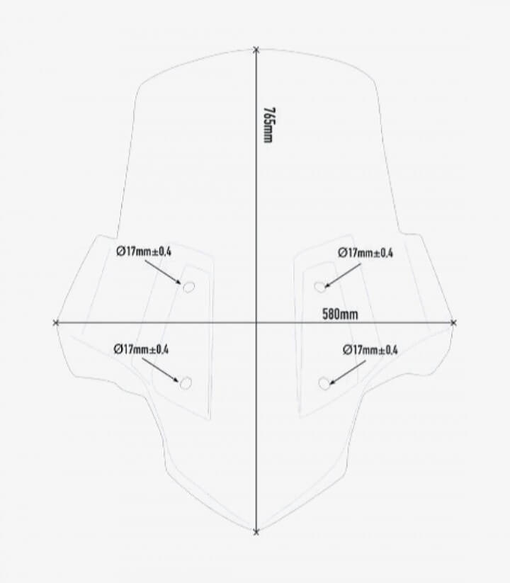 Cúpula Transparente Givi 5132DT para BMW C 400 GT