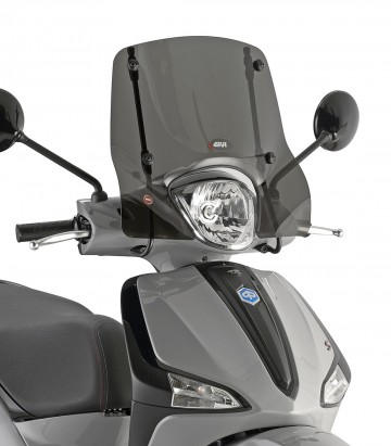 Piaggio Liberty 50/125/150/200 (02-08) GIVI Windshield in Smoked 107S+A107AFM