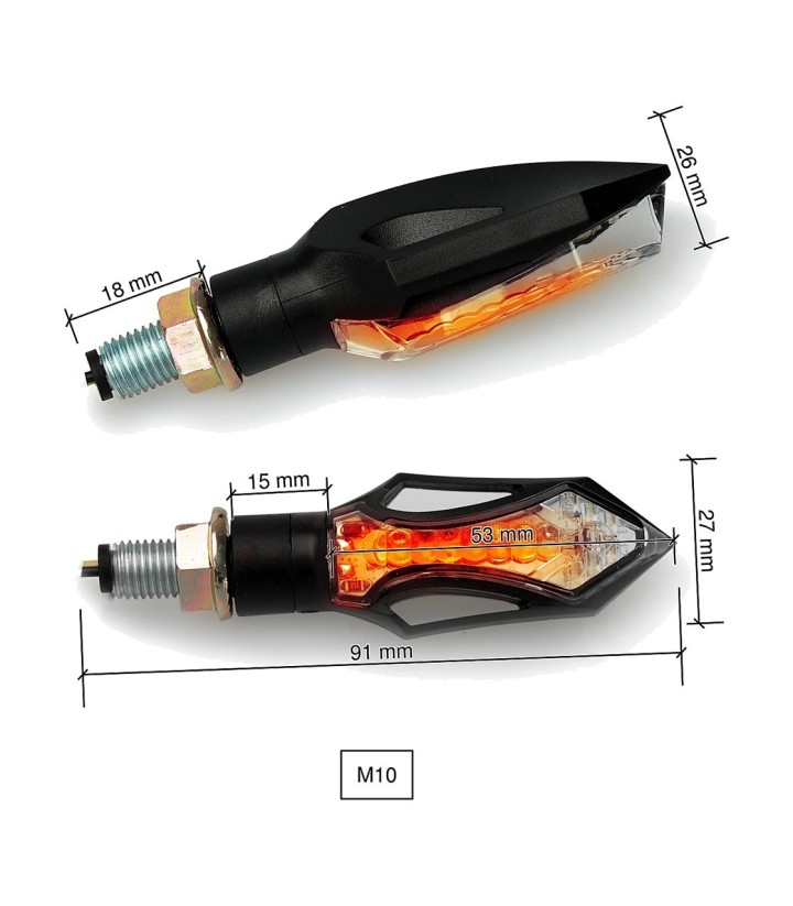 Puig Tower 20424N Black LED Turn Signals