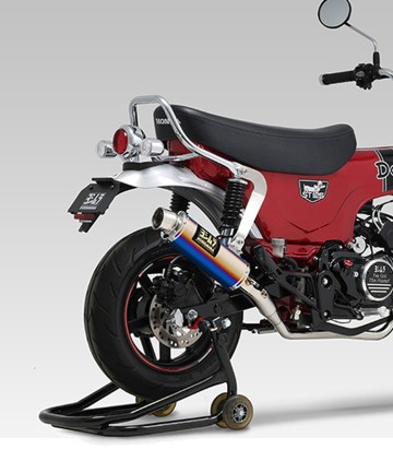 Escape completo Yoshimura JMCA Titanio azul para Honda ST 125 Dax (23-25) 110a-45h-5x80b