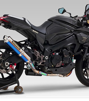 Compleet uitlaatsysteem Yoshimura JMCA Fire Spec Blauw titanium voor Suzuki GSXS 1000 Katana (19-21) 110-199f8280b