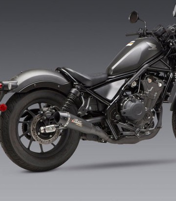 Yoshimura R-34 Exhaust Stainless with Carbon End Cap for Honda CMX 500 Rebel (17-21) 12570bt810