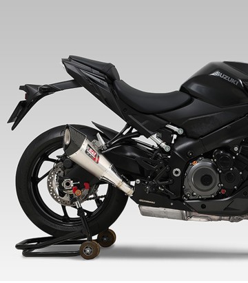 Yoshimura R-11 Homologated Exhaust Satin Stainless with Carbon End Cap for Suzuki GSXS 1000 (21-26) 1f0-19a-5e30
