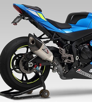 Yoshimura R-11 JMCA Exhaust Satin Stainless with Carbon End Cap for Suzuki GSX-R 1000 (17-21) 110-50a-l13g1