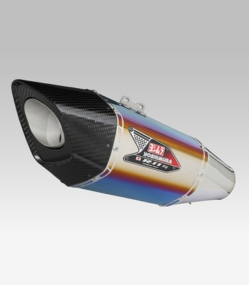 Yoshimura R-11Sq Full System Blue Titanium with Carbon End Cap for Suzuki GSX-R 1000 (17-22) 150-50a-a16g1