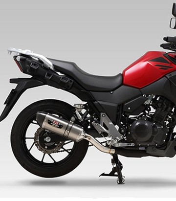 Yoshimura JMCA R-77S Exhaust Stainless with Carbon End Cap for Suzuki DL 250 V Strom (17-23) 110-130-5w50