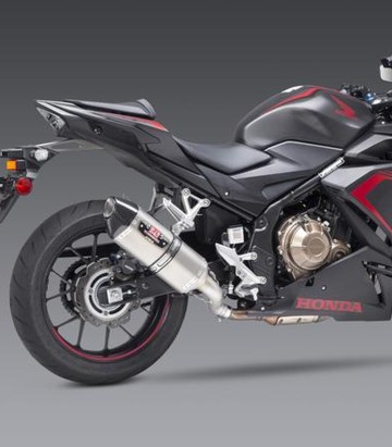 Yoshimura R-77 Exhaust Stainless with Carbon End Cap for Honda CBR 500 R (21-24) 12553b0520