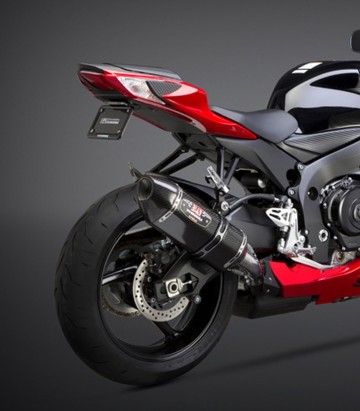 Yoshimura R-77 Trapezoidal Exhaust Carbon for Suzuki GSX-R 600 (11-19) 11600e0220