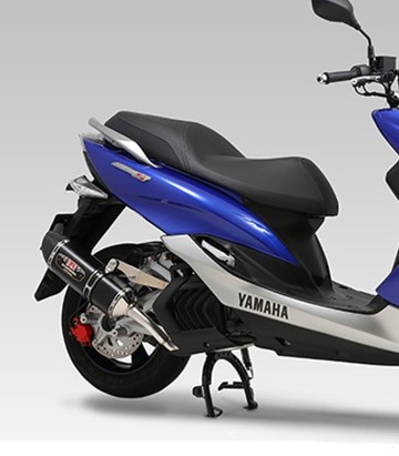 Yoshimura R-77S JMCA Full System Metal Magic with Carbon End Cap for Yamaha XC 125 R Majesty S (14-20) 110-364-5121
