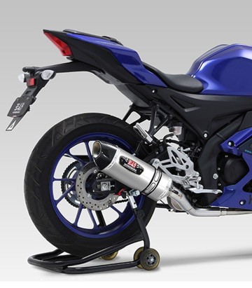 Yoshimura R-77S JMCA Full System Stainless with Carbon End Cap for several Yamaha models 110a-36a-5150