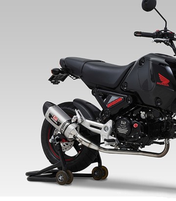 Yoshimura R-77S JMCA Full System Satin Stainless with Carbon End Cap for Honda MSX 125 Grom (21-24) 110a-40k-5130