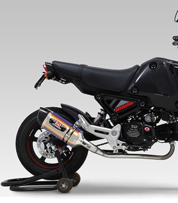 Escape completo Yoshimura R-77S JMCA Titanio azul con punta de carbono para Honda MSX 125 Grom (21-24) 110a-40k-5180b