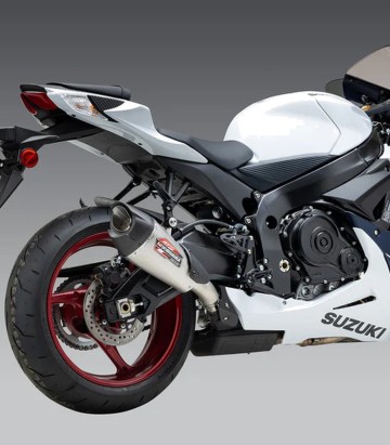 Yoshimura AT2 Exhaust Stainless with Carbon End Cap for Suzuki GSX-R 600 (11-19), GSX-R 750 (11-19) 11750bp521