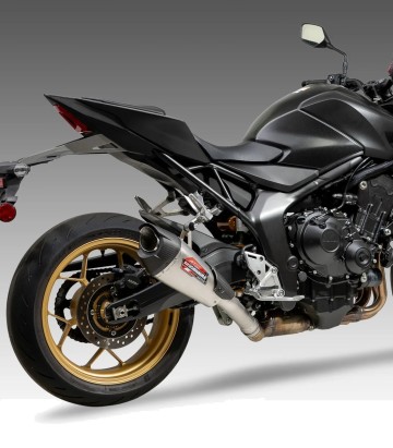 Yoshimura AT2 Exhaust Stainless with Carbon End Cap for Honda CB 1000 F Hornet (25-26) 12150bp520