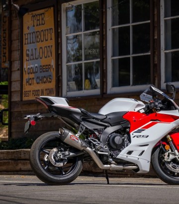 Yoshimura AT2 Full System Stainless with Carbon End Cap for Yamaha R9 (24) 13900sp520