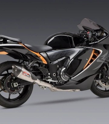 Yoshimura AT2 SS Full System Stainless with Carbon End Cap for Suzuki GSX 1300 R Hayabusa (21-24) 11211ap520