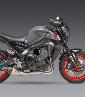 Escape completo Yoshimura AT2 SS Acero con punta de carbono para Yamaha MT 09 (21-24), XSR 900 (22-24) 13992ap521