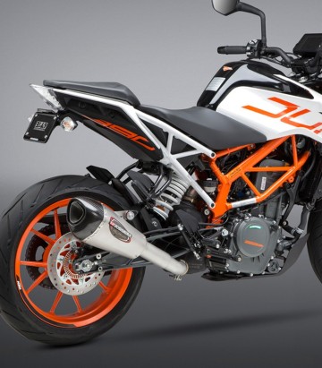 Échappement Yoshimura Alpha T Acier avec embout en carbone pour KTM Duke 390 (17-19) 16381bp520