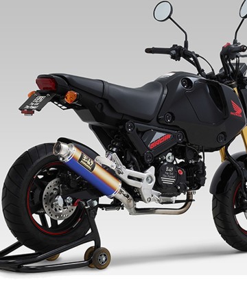 Compleet uitlaatsysteem Yoshimura GP-Magnum Blauw titanium voor Honda MSX 125 Grom (21-24) 110a-40k-5u80b