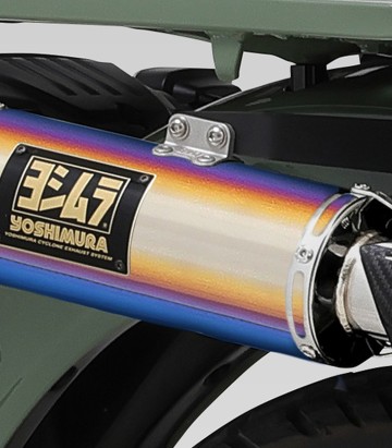 Escape completo Yoshimura GP-Magnum Titanio azul para Honda C 125 Super Cub (20-25) 110a-45g-5u80b