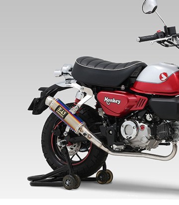 Yoshimura GP-Magnum Type-Down Full System Blue Titanium for Honda Z 125 MA Monkey (24-25) 110a-44f-5u82b