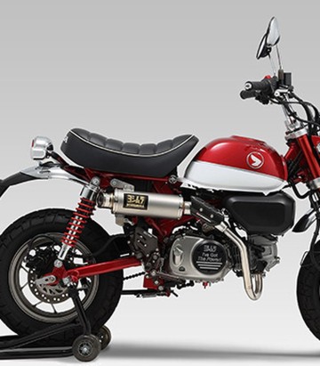 Komplettauspuffanlage Yoshimura GP-Magnum Type-Up Satinierter Stahl für Honda Z 125 MA Monkey (18-19) 110a-400-5y30