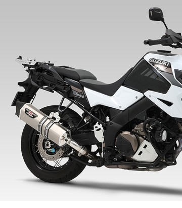 Gehomologeerde Yoshimura Hepta Force-uitlaat van gesatineerd staal met carbon eindkap voor diverse Suzuki-modellen 1f0-195-l03g1