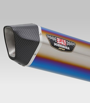 Yoshimura Hepta Force Homologated Exhaust Blue Titanium with Carbon End Cap for Suzuki GSX-R 1000 (17-20) 1f0-50a-l06g1
