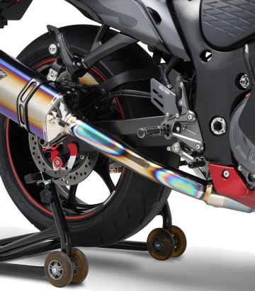 Escape completo Yoshimura Hepta Force Fire Spec Titanio azul con punta de acero para Suzuki Hayabusa (21-25) 110-592fa06c0