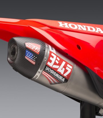 Escape Yoshimura RS-12 Aço com ponta de carbono para Honda CRF 450 R/RX (21-24) 225852s320