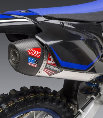 Yoshimura RS-12 Exhaust Aluminium with Carbon End Cap for Yamaha YZ 450 F (20-22) 234830s320