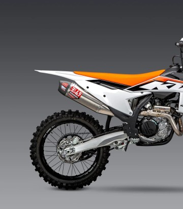Yoshimura RS-12 Full System Titanium with Carbon End Cap for Husqvarna FC 450 (22-24), KTM SX-F 450 (22-26) 264631s720