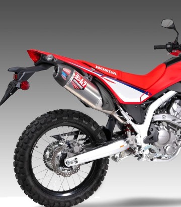 Yoshimura RS-12 SS Exhaust Stainless with Carbon End Cap for Honda CRF 300 L/RLA Rally (21-24) 123412s520
