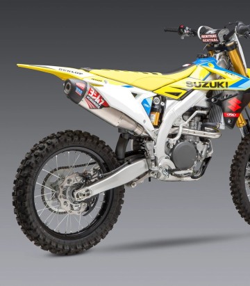 Ligne d'échappement complète Yoshimura RS-2 Aluminium avec embout carbone pour Suzuki RMZ 450 (18-25) 219220s320