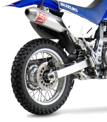 Auspuff Yoshimura RS-2 Oval Aluminium mit Stahl-Endkappe für Suzuki DR 650 SE (96-22) 116502c350