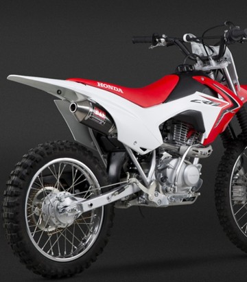 Compleet uitlaatsysteem Yoshimura RS-2 Oval Carbon voor Honda CRF 125 F (14-17) 221200b250