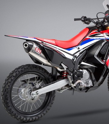 Compleet uitlaatsysteem Yoshimura RS-4 Staal met carbon eindkap voor Honda CRF 250 L (17-20) 123400d520