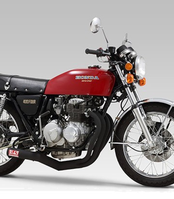 Scarico completo Yoshimura Cyclone JMCA Nero per Honda CB 400 F (76-77) 110-441-4640