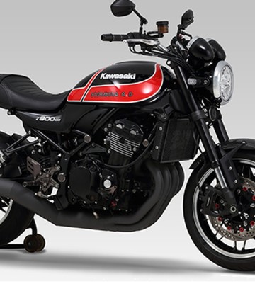 Komplettauspuff Yoshimura Duplex Shooter Schwarz für Kawasaki Z 900 RS (18-24) 110-269-6660