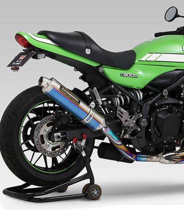 Compleet uitlaatsysteem Yoshimura Duplex Shooter Fire Spec Blauw titanium voor Kawasaki Z 900 RS (18-24) 110-269f8280b