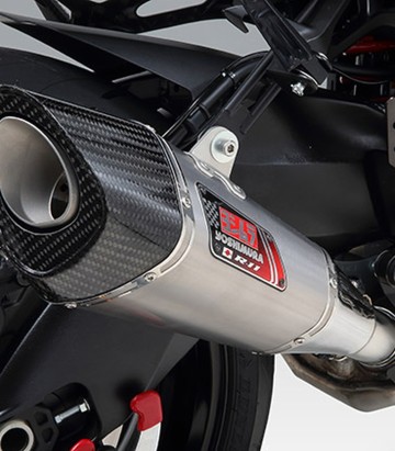 Yoshimura R-11 Homologated Exhaust Satin Stainless with Carbon End Cap for Suzuki GSXS 1000 Katana (19-20) 1f0-199-5e30