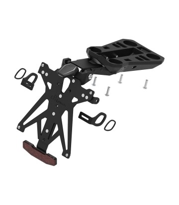 Verstellbarer Kennzeichenhalter LighTech mit LT009 Beleuchtung und Reflektor in Schwarz für Ducati Multistrada 950 V2 (25)