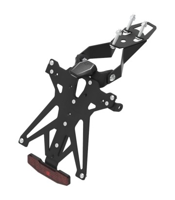 Suporte de Matrícula Regulável LighTech com Luz LT009, Refletor e Suporte de Piscas Racing em Preto para Honda CBR 1000 RR (10-1