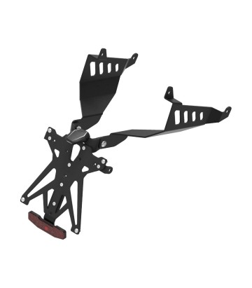 Portatarga Regolabile LighTech con Luce LT009 e Catarifrangente in Nero per Honda CBR 600 RR (13-16)