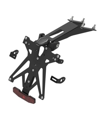 Portatarga Regolabile LighTech con Luce LT009 e Catarifrangente in Nero per KTM RC 125/200/390 (17-20)