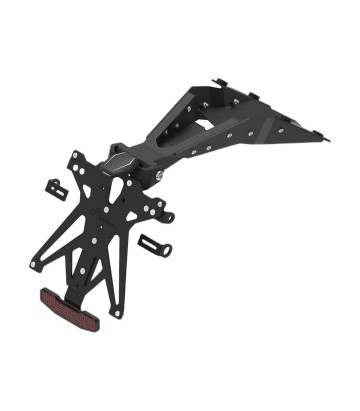 Portamatrículas Regulable LighTech con Luz LT009 y Catadióptrico en Negro para QJMOTOR SRK 700 (24)