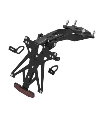 Portatarga Regolabile LighTech con Luce LT009 e Catarifrangente in Nero per Yamaha MT 09 (21-24)